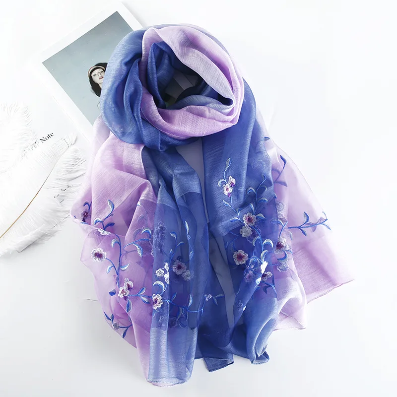 2019 Luxury Brand Women Scarf New Silk Wool Scarf Lady Fashion