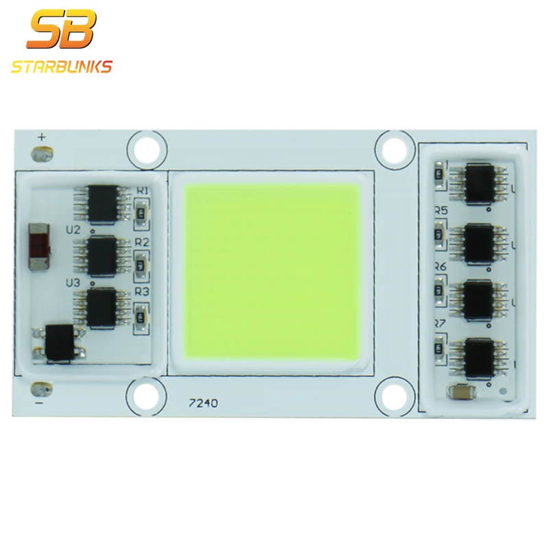 Старбакс COB лампы Чип levou 20 Вт 30 50 220 В 240 зеленый Вход smart ic драйвер подходит для DIY
