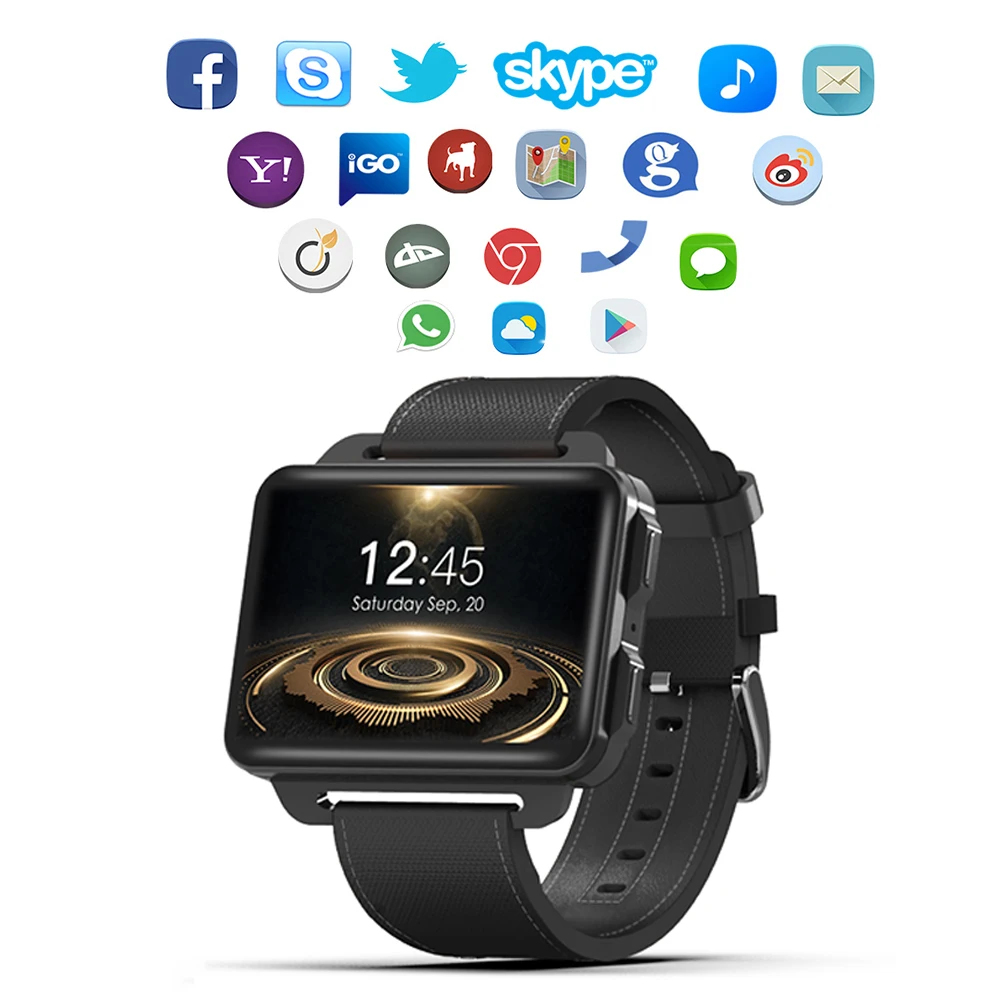 

Timethinker DM99 GPS Smart Watch Bluetooth 3G Wristwatch with Action Camera Sim Card Video Android IOS Smartwatch Large Size