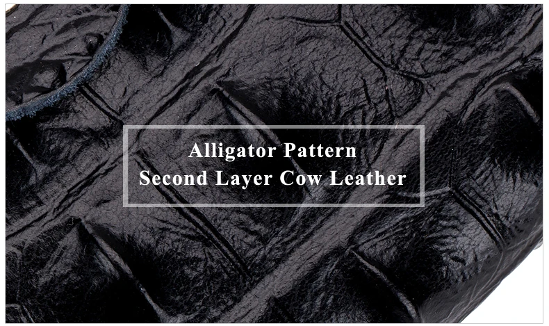 Lomelobo Split Leather Card Holders Men & Women Alligator Pattern Passport bag Credit ID Cards Holder 26 card slots Cards Wallet 2019 HCL400 Details (04)