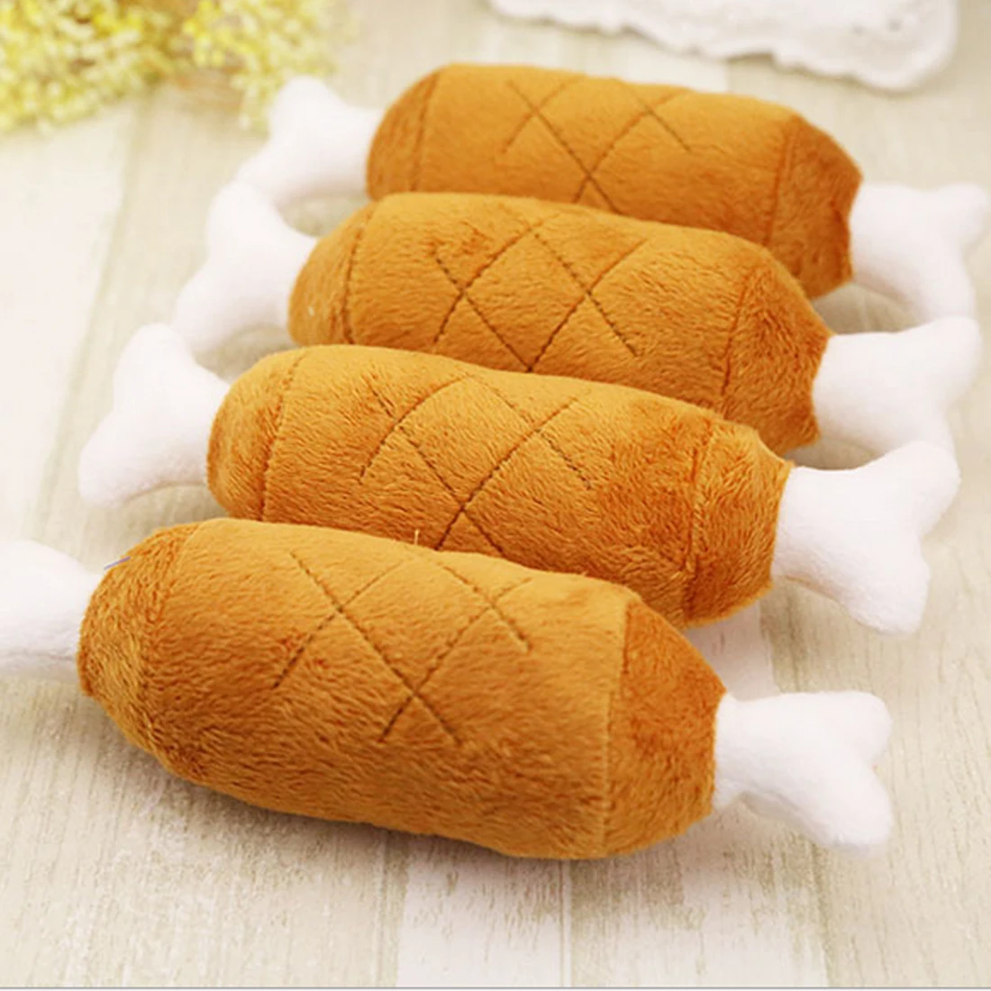 Мягкие бархатные игрушки для домашних животных кошек куриных ножек костяного