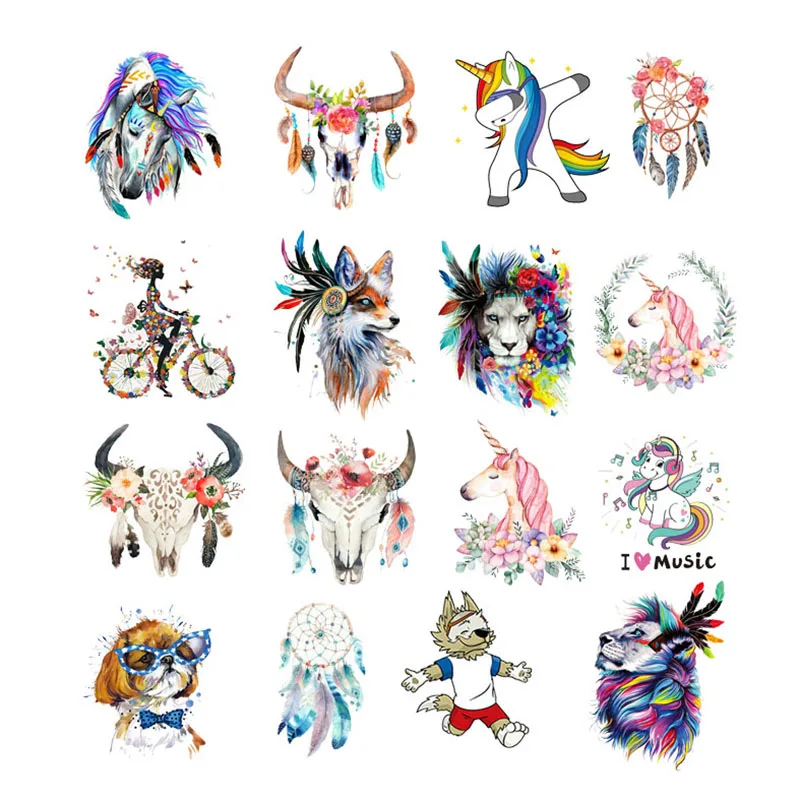 

Iron on Patch Heat Transfer for Clothes Stickers DIY Decoration Applique Stripe A-level Washable Patches
