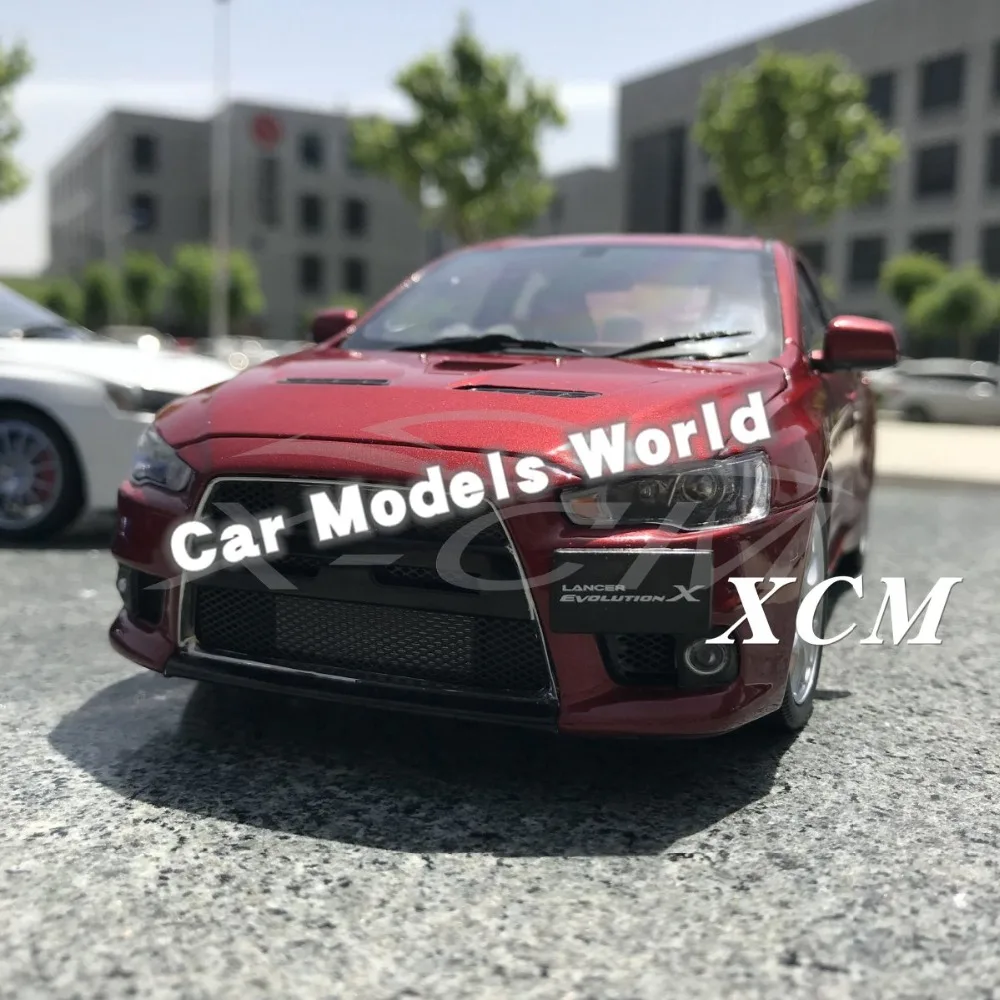 Литая модель автомобиля для Lancer Evolution X EVO RHD BBS колеса 1:18 (красный) + маленький