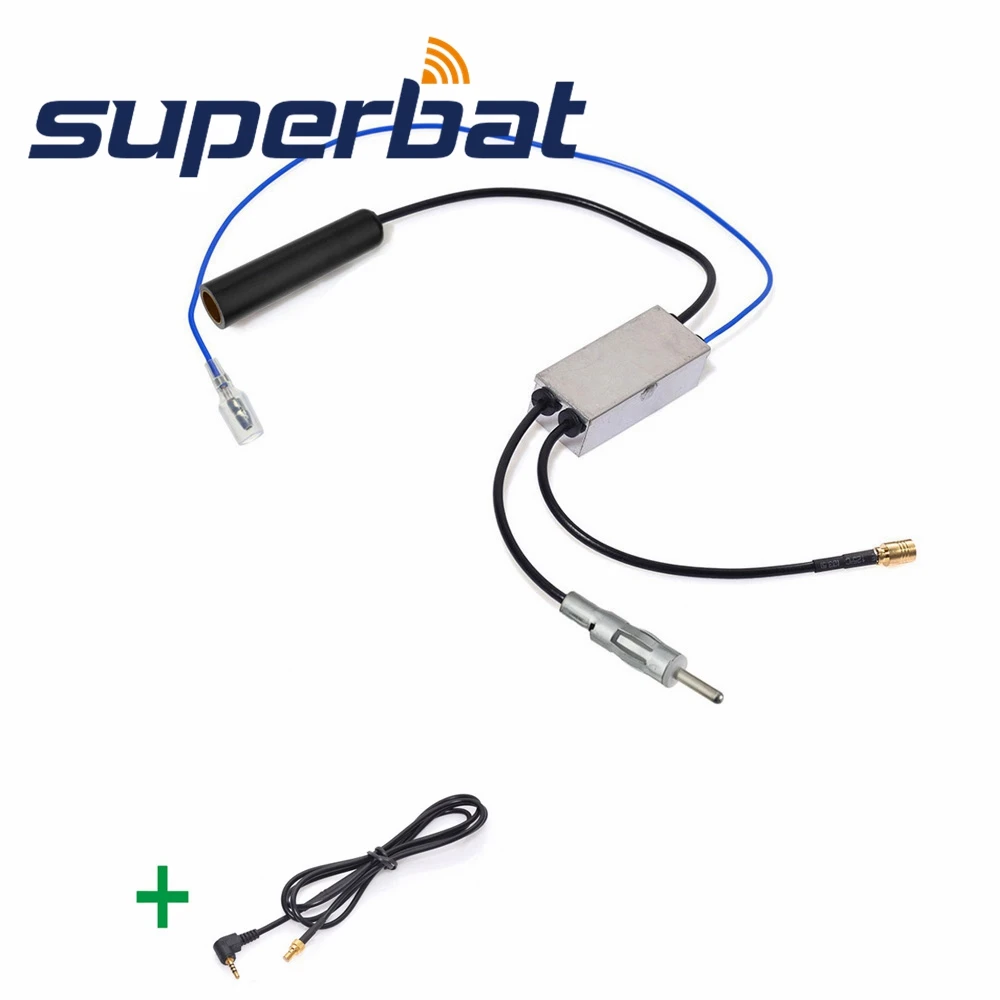 Superbat DAB Car Radio Receiver FM/AM to DAB/FM/AM Aerial/Antenna Amplifier/Converter/Splitter 2.5mm Connector Aerial Adaptor | Мобильные