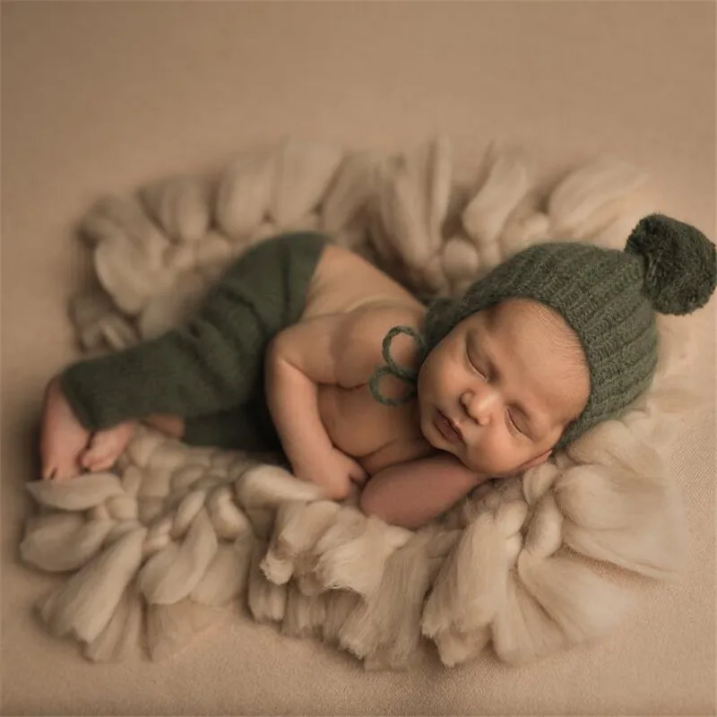 Ylsteed детский реквизит для фотосъемки крючком короткое одеяло фон для фотосъемки новорожденных квадратное одеяло корзина наполнитель Душ подарок