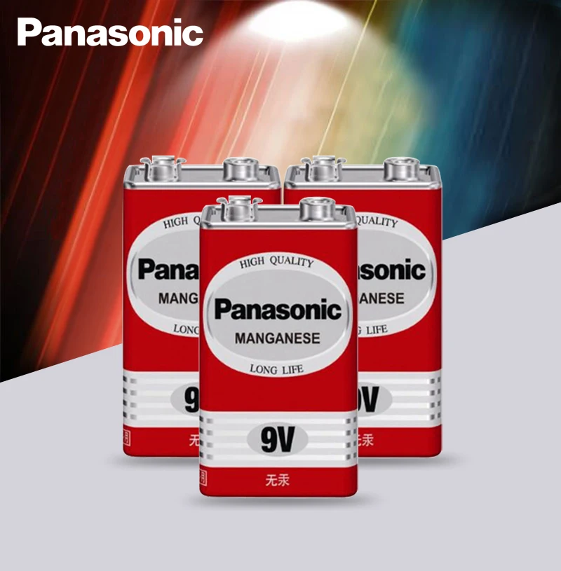 

3PCS 100% Original Panasonic Greencell PP3 6F22 6LR61 MN1604 9V Block Heavy Duty Cell Battery