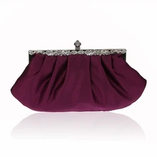 

CAIYUE Purple Evening Bags Evening Bags Mini Totes Elegant Wedding Bridal Clutch Party Purse Ladies Chain Handbag Blosa Sac Main