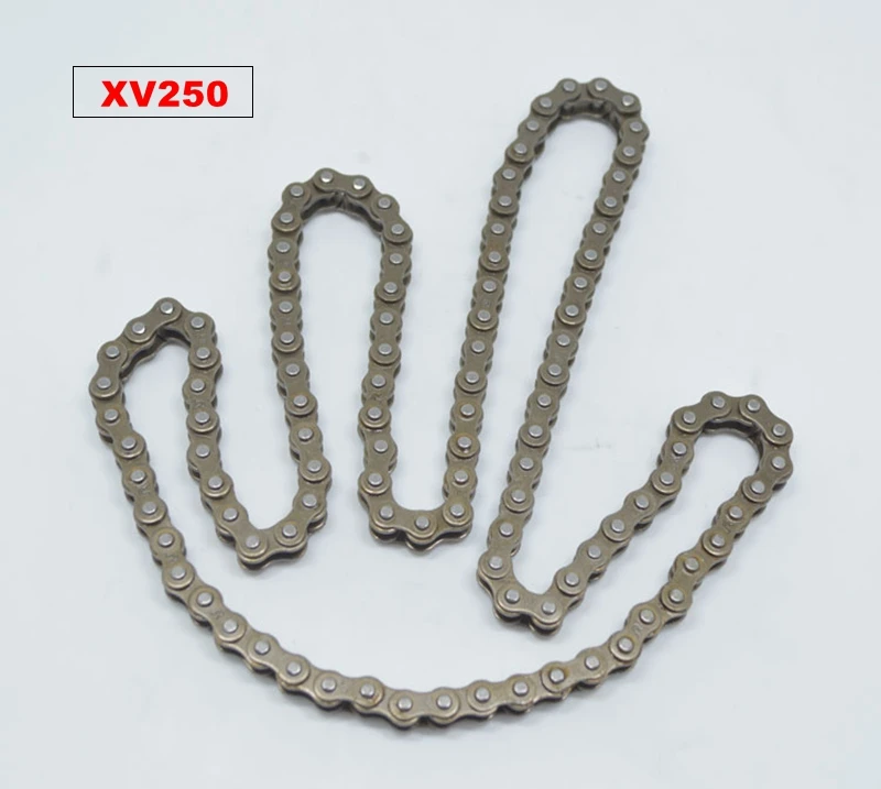 

Free shipping for Yamaha motorcycle parts 250cc engine chain XV250 time chain QJ250H Virago 250 small chain 104L NEW