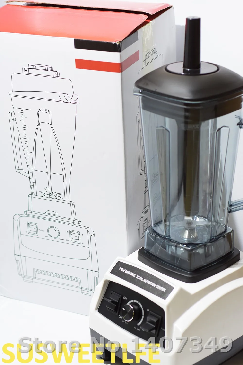 GERMAN Original Motor 3HP BPA FREE commercial smoothies power food mixer juicer electric food processor professional blender