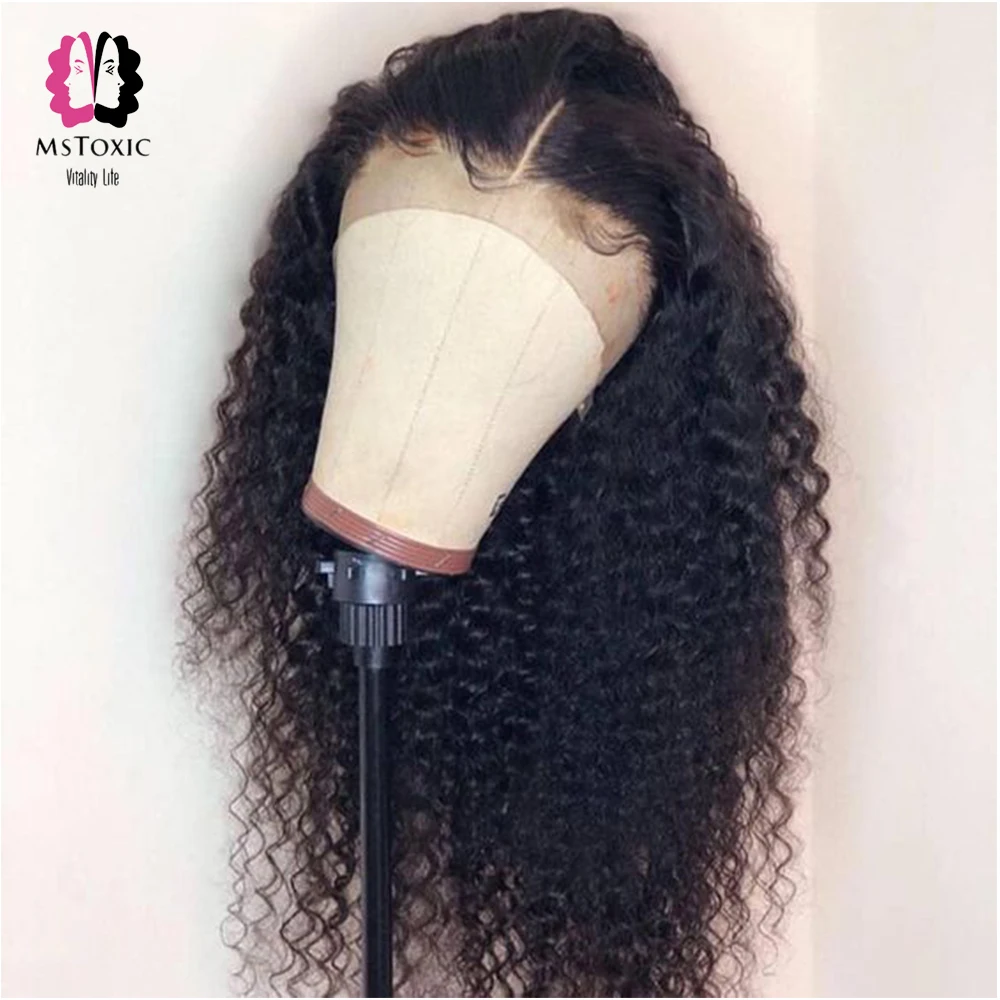 Mstoxic Full Lace Curly Human Hair Wigs For Black Women Remy Lace Front Human Hair Wigs Brazilian Hair Lace Front Wig