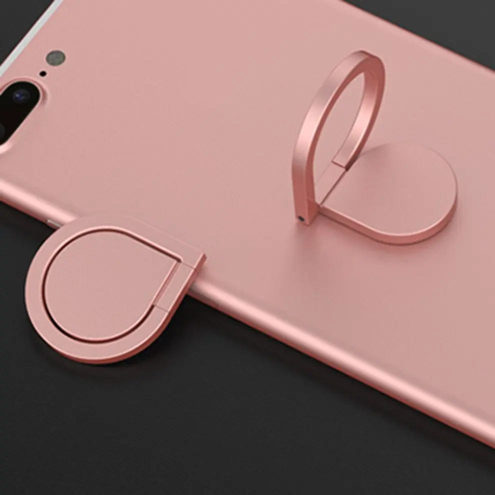 

8pcs 360 Degree Rotation Foldable Phone Stand Holder Water Drop Shape Finger Ring Mobile Phone Accessories