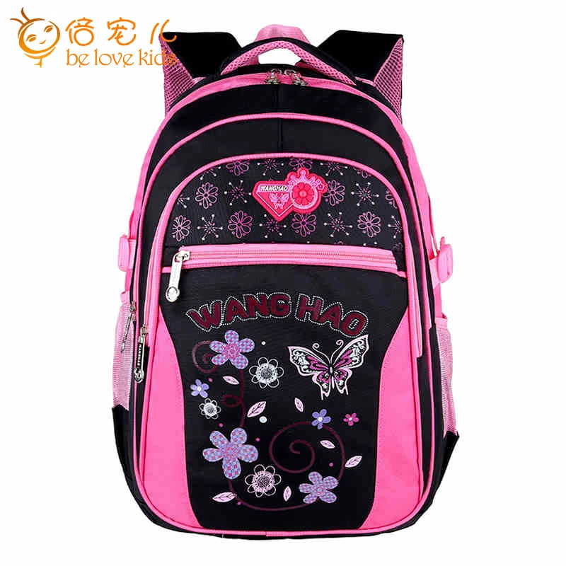 Fashion Children School Bags 2016 New Design Small Child Backpack Butterfly Print School Backpacks For Girls PT524