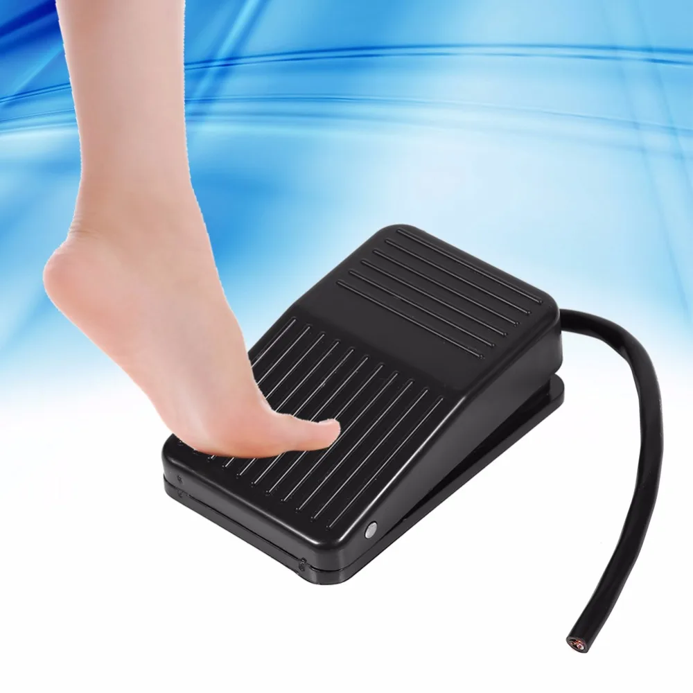 

1Pc 220V 10A Plastic Foot Control Switch Power Electric Pedal On/Off Control 10Cm Cord For Universal 220/380V Sewing Machine