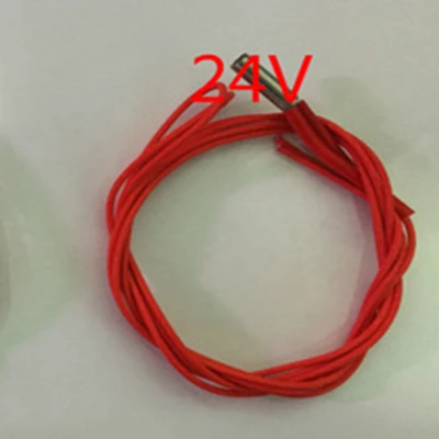 3D-принтеры разъем провода 5 шт. 12 v 24 v 40 Вт 6*20 патронного нагревателя Reprap 1 метр Кабель для 3D-принтеры V6 J-головной нагревательный кабель - Цвет: 24V40w