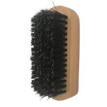 Мужская щетка для бороды, натуральная щетина, гребень для бритья, Массажная щетка для усов ручной работы