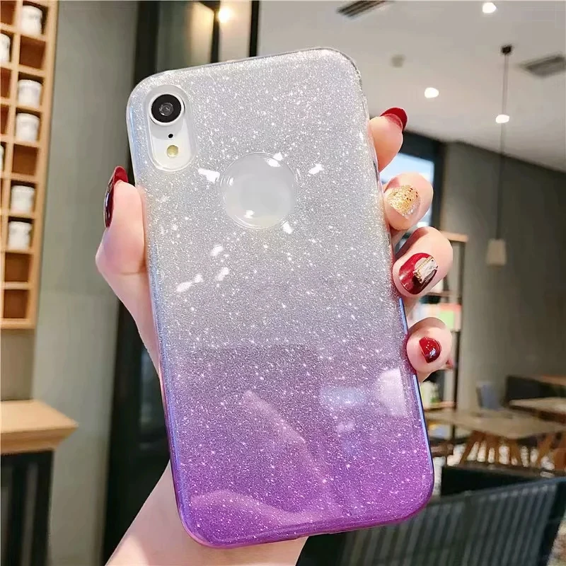 215670959 苹果 XSMAX XR XS X 8 8P 7 7P 6 6P 亮钻渐变闪粉三合一 6元 (6)