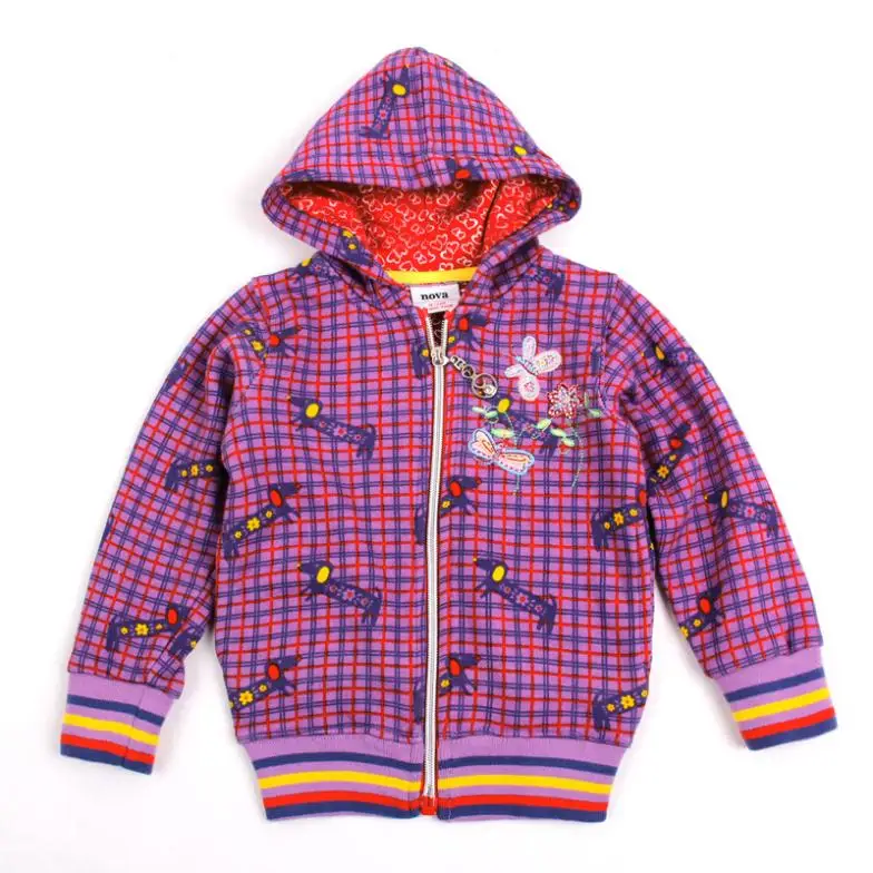 purple kids hoodies children wear jacket zipper new year Sweatshirts