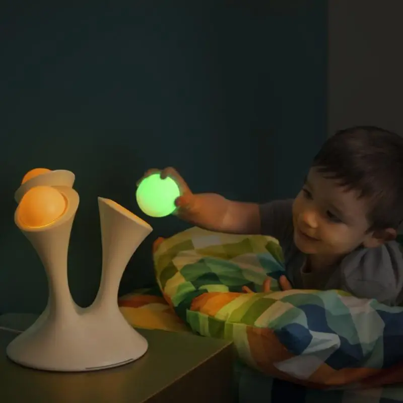

Removable Safe Luminous Balls Night Light Infants Sleep Aid Bedside Lamp Soft Light Household Colorful Light US/EU Regulation