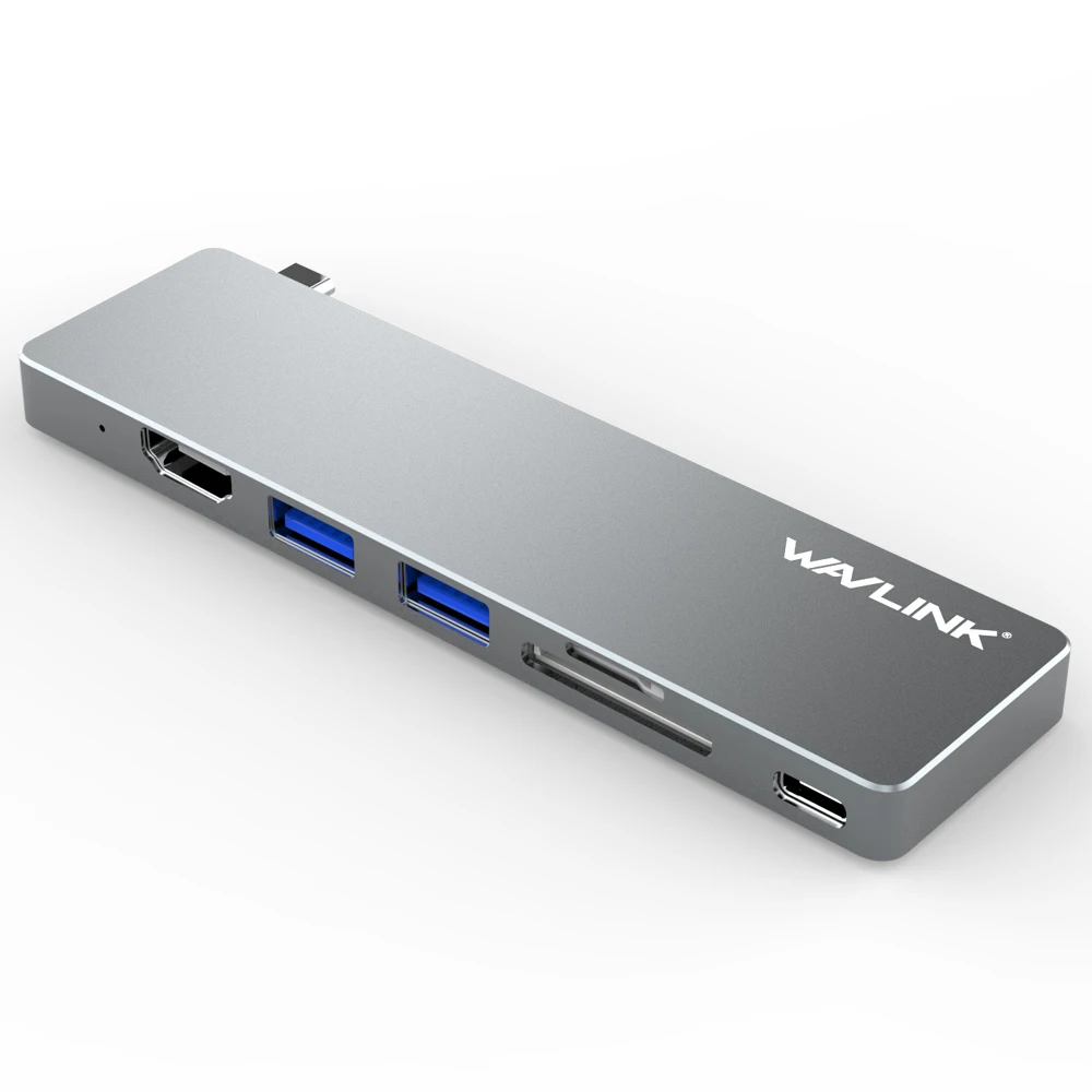Wavlink USB C концентратор к HDMI 4K адаптер Тип питание доставка SD/Micro SD кард ридер 3 0 для