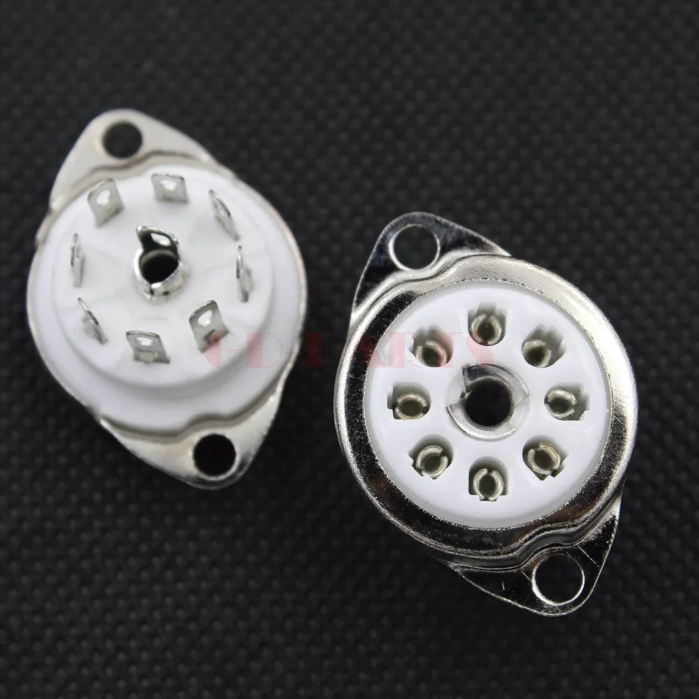 Chassis Mount 8 Pin EURO Tube Socket For ECC40 EL41 EF40 EF42 AZ41 Lotx10PCS
