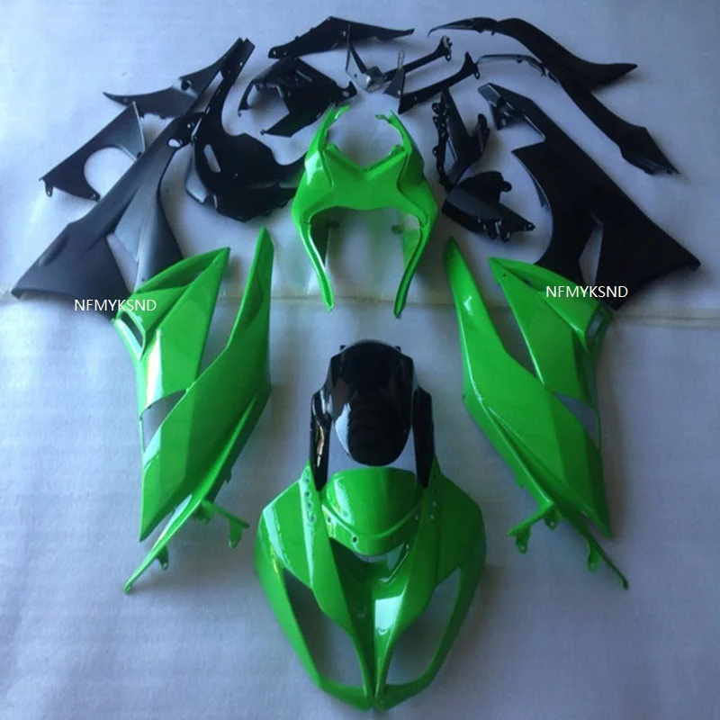 Инъекции для Kawasaki NINJA ZX6R 2009 2010 2011 2012 09-12 ABS обтекатель комплекты NINJA ZX 6R 09 10 11 12 Мото части зеленый/черный