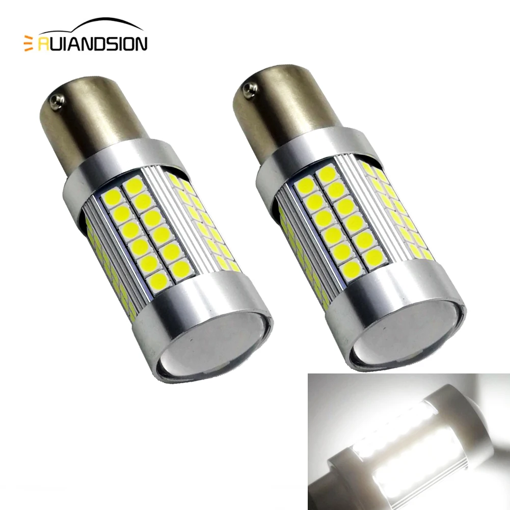 

No-polar Car Tail Light 1156 LED Canbus P21W BAU15S/PY21W S25 3030 66SMD 12-24V Auto Brake Reverse Lamp DRL Rear Parking Bulbs