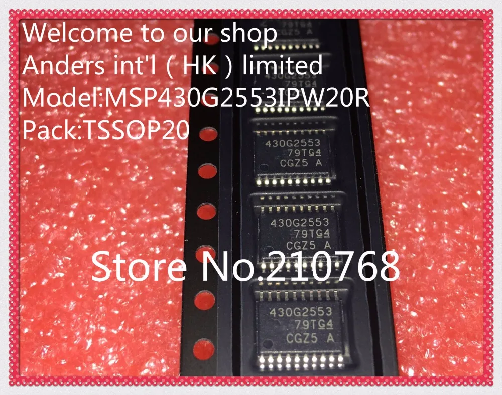 10 pcs/lot MSP430G2553IPW20R MSP430G2553IPW20 430G2553 IC MCU 16BIT 16KB FLASH 20 TSSOP