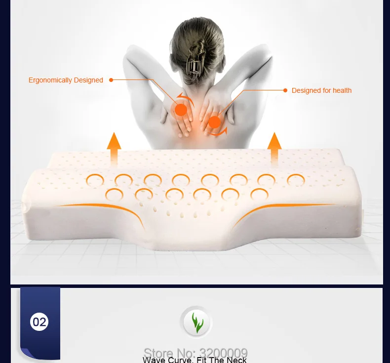 Высококачественная подушка из натурального латекса, забота о здоровье шейного позвонка, здоровый сон «дышащая» подушка, матрас, Тяговая модель, 1 шт