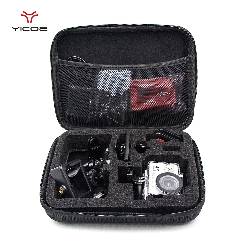 

Middle size EVA Storage Bag Case Cover for Gopro Hero 7 6 5 3 4 Session SJCAM SJ4000 Xiaomi yi 4K EKEN Sport Camera Accessories