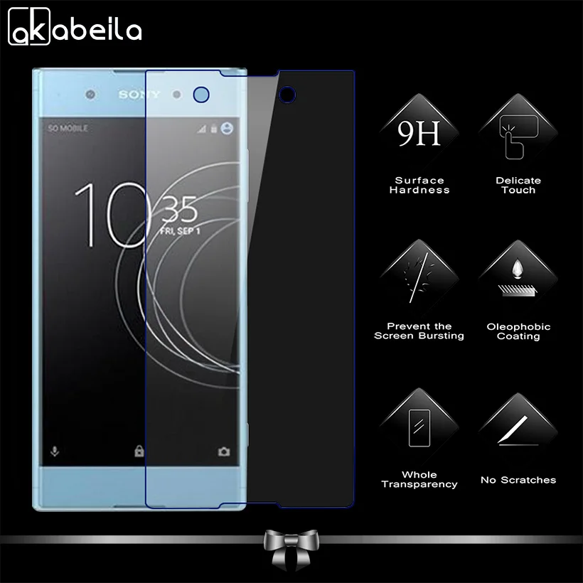 

AKABEILA Screen Protectors For Sony Xperia XA1 Plus G3412 G3421 G3423 G3416 Tempered Glass 0.33mm Ultra Thin Proctive Film