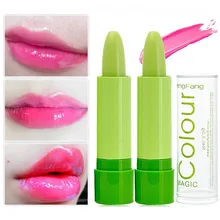 

Design Magic Temperature Moisturizing Green to Pink Long Lasting Lip Balm Change Color Lipstick 2018 Hot Maquiagem