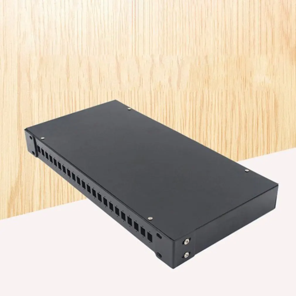 

24 Port Optical Fiber Terminal Box Fiber Patch Panel Sc Pigtail Odf 2U 24 Single Mode Multimode
