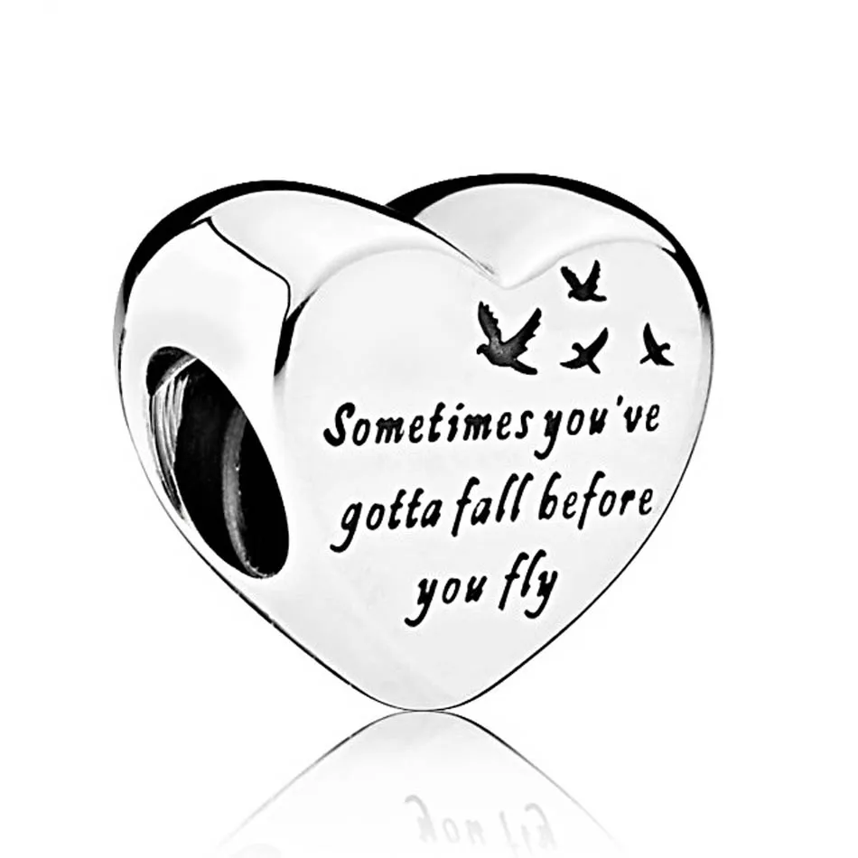 

Free Heart Charm fit Pandora Bracelet Bangle Lady Bead Girl Gift Authentic S925 Sterling Silver DIY Jewelry