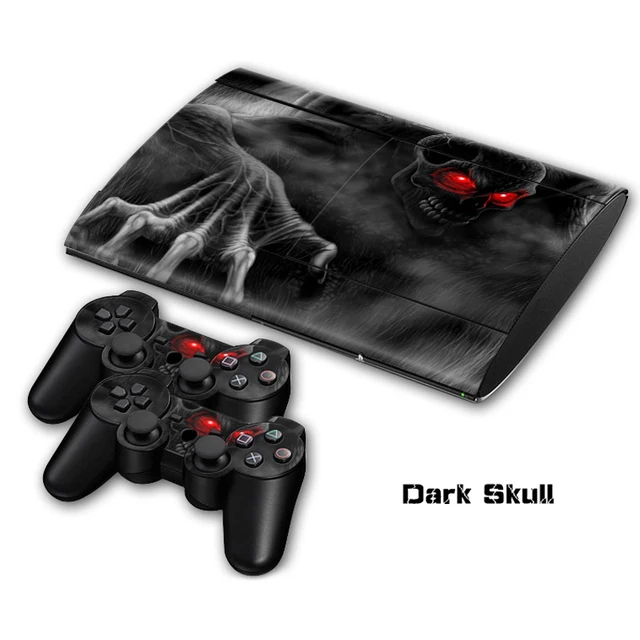 Cheap Dark Skull Vinyl Skin Sticker For Sony PlayStation 3 Super Slim Console and Controller Skin Cheap Dark Skull Vinyl Skin Sticker For Sony PlayStation 3 Super Slim Console and Controller Skin