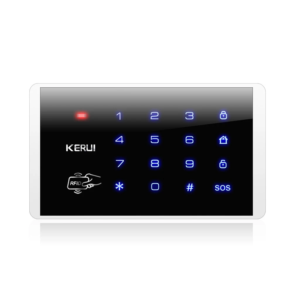 New&Hot!!KERUI K16 RFID Touch Keypad For Wireless PSTN GSM Alarm Systems Burglar Access Control System Wireless Password Keypad