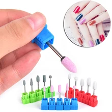 Фрезер для ногтей, сверлильный аксессуары 5 шт./компл. фрез для маникюра/педикюра повернуть Burr кутикула чистая мельница для маникюра и педикюра, инструмент,, 3 цвета