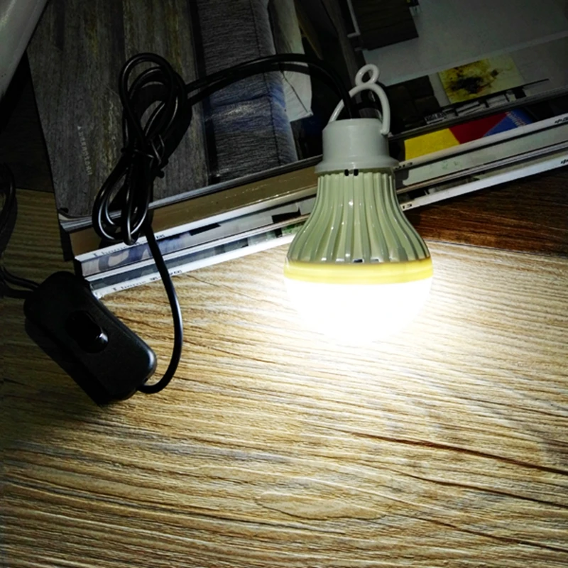 Jiguoor 5 в 5 Вт кемпинг светодиодный usb-порт сенсорный выключатель Светодиодная лампа наружного освещения энергосберегающий походный