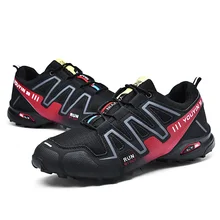 Мужская обувь из дышащей сетки для пешего туризма, шоссейного велосипеда, обувь для велоспорта, ультралегкие Нескользящие кроссовки для горного велосипеда