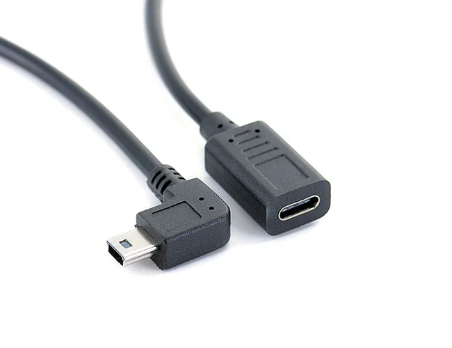Удлинительный кабель для передачи данных и зарядки Mini USB Male к Type C|Компьютерные