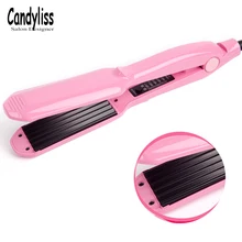 110-240 в профессиональный Керамический выпрямитель для волос бигуди гофрированный Утюг для волн Электрический гофрированный локон широкая тарелка щипцы