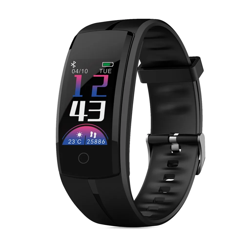 

QS100 Smart Bracelet Watch Fitness Tracker Waterproof Sport Watch Color Screen Smart Wristband Heart Rate Monitor Blood Pressure