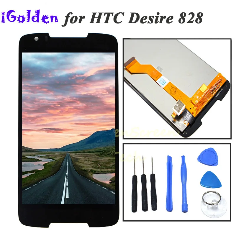 5 &quotчерный для HTC Desire 828 d828w D828g ЖК дисплей Дисплей сенсорный цифровой экран полный