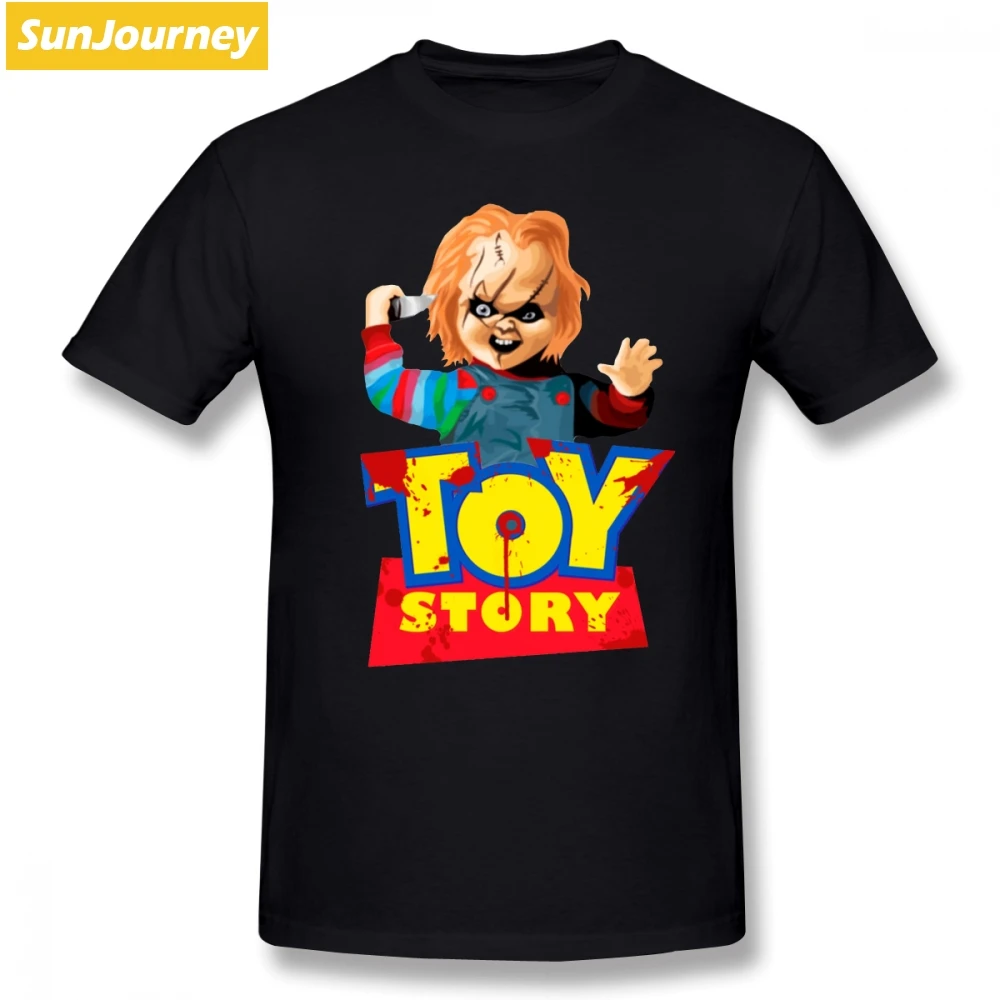 Chacky A Toy Story Мужская футболка хипстер Косплей Большой размер хлопок на заказ короткий рукав футболки для мужчин