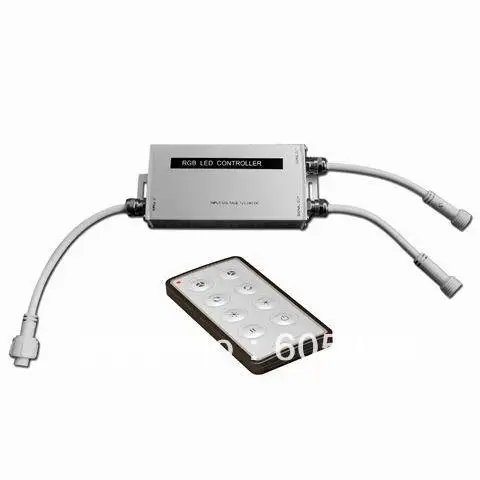 

216/432W IP65 waterproof rgb led controller DC12/24W 18A output equipped with 8-key rf remote control panel common anode CE&ROHS