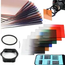 Набор фильтров для объектива для ND2 4 Gradient Gray кольцо-адаптер для объектива 49 мм Сумка Чехол Камера аксессуары