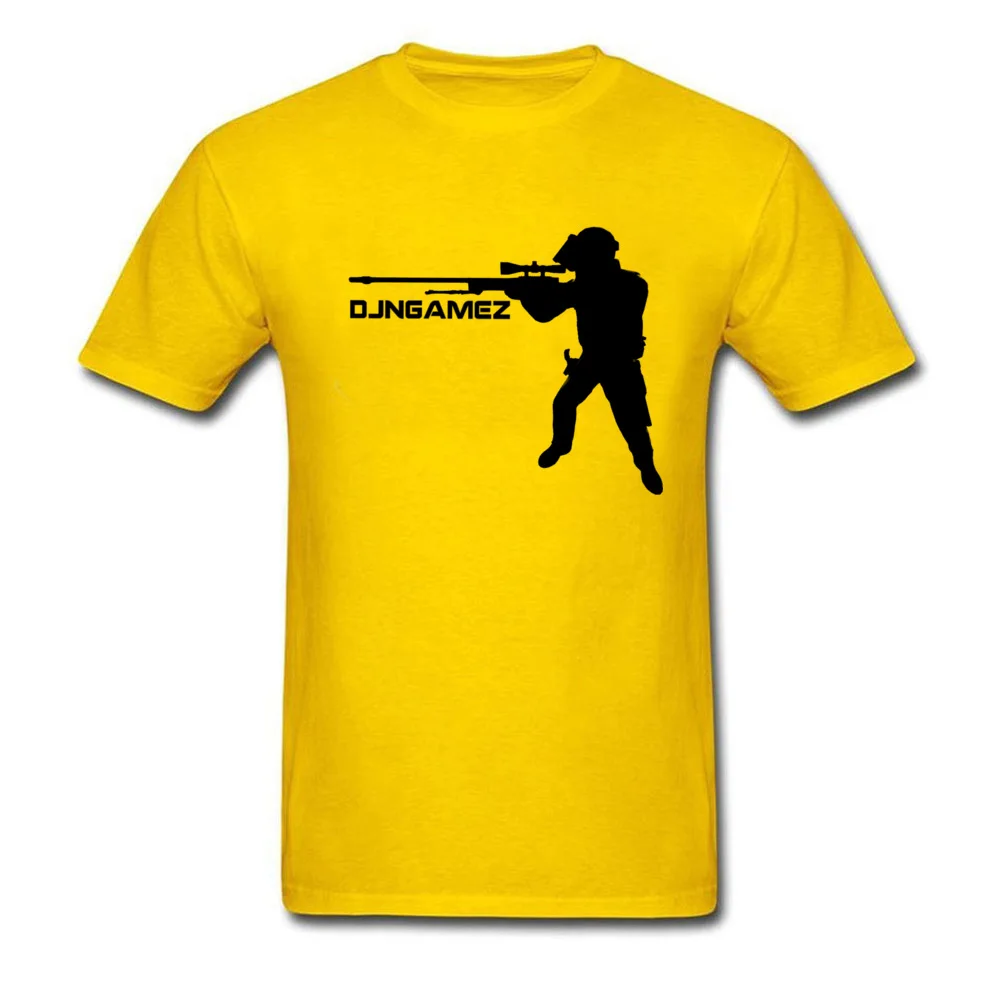 DJN AWP logo Men Plain Party Tops T Shirt Crewneck NEW YEAR DAY All Cotton Top T-shirts Funny Short Sleeve Tops Tees DJN AWP logo yellow
