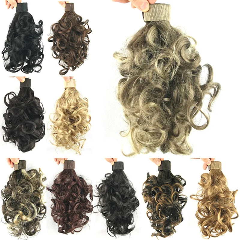 Delice Clip In Afro Curly Ponytail Synthetic Hair Heat Resistance Fiber Drawstring Rope Horse Tail Hairpieces