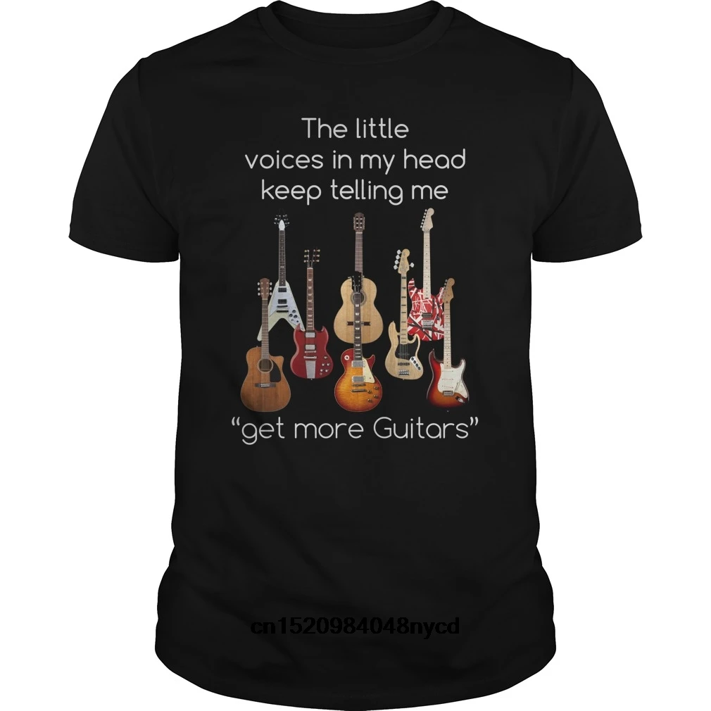 Gildan funny t shirts Guitar ShirtGet More Guitars Shirt 2018 Fashion