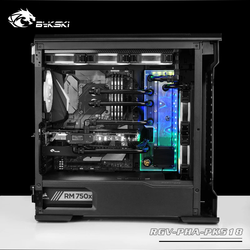 Акриловая доска BYKSKI для водных каналов Phanteks PK518(Evolv X) Чехол/блок ЦП GPU/3PIN