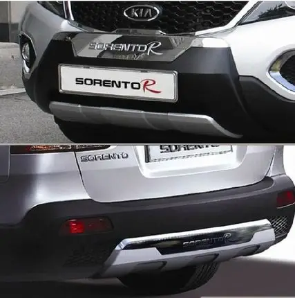 JIOYNG подходит для Kia Sorento 2009-2012 передний+ задний бампер диффузор бамперы для губ защитная накладка ABS хромированная отделка